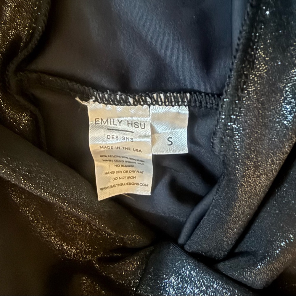 Emily Hsu Designs Shimmer Black Leggings - Picture 3 of 7